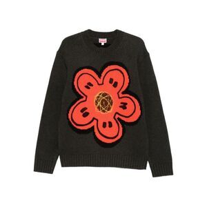 Kenzo Men `Kenzo X Futura 2000` Embroidered Wool Knitted Jumper